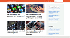 Desktop Screenshot of aplicacionesutiles.com