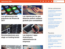 Tablet Screenshot of aplicacionesutiles.com